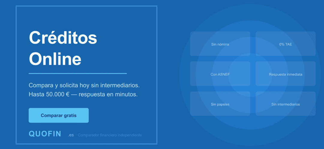 Créditos y préstamos online